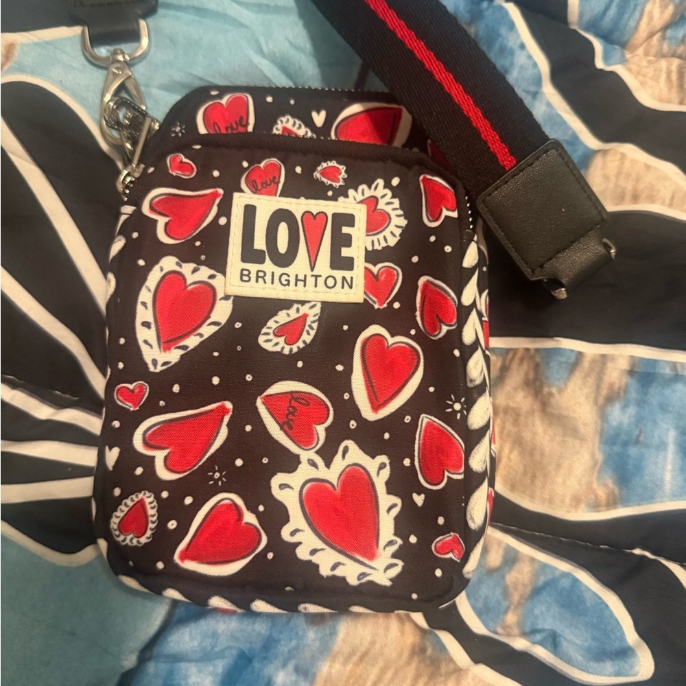 Brighton Love Crossbody Bag - Black and Red